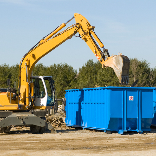 what size residential dumpster rentals are available in Franconia